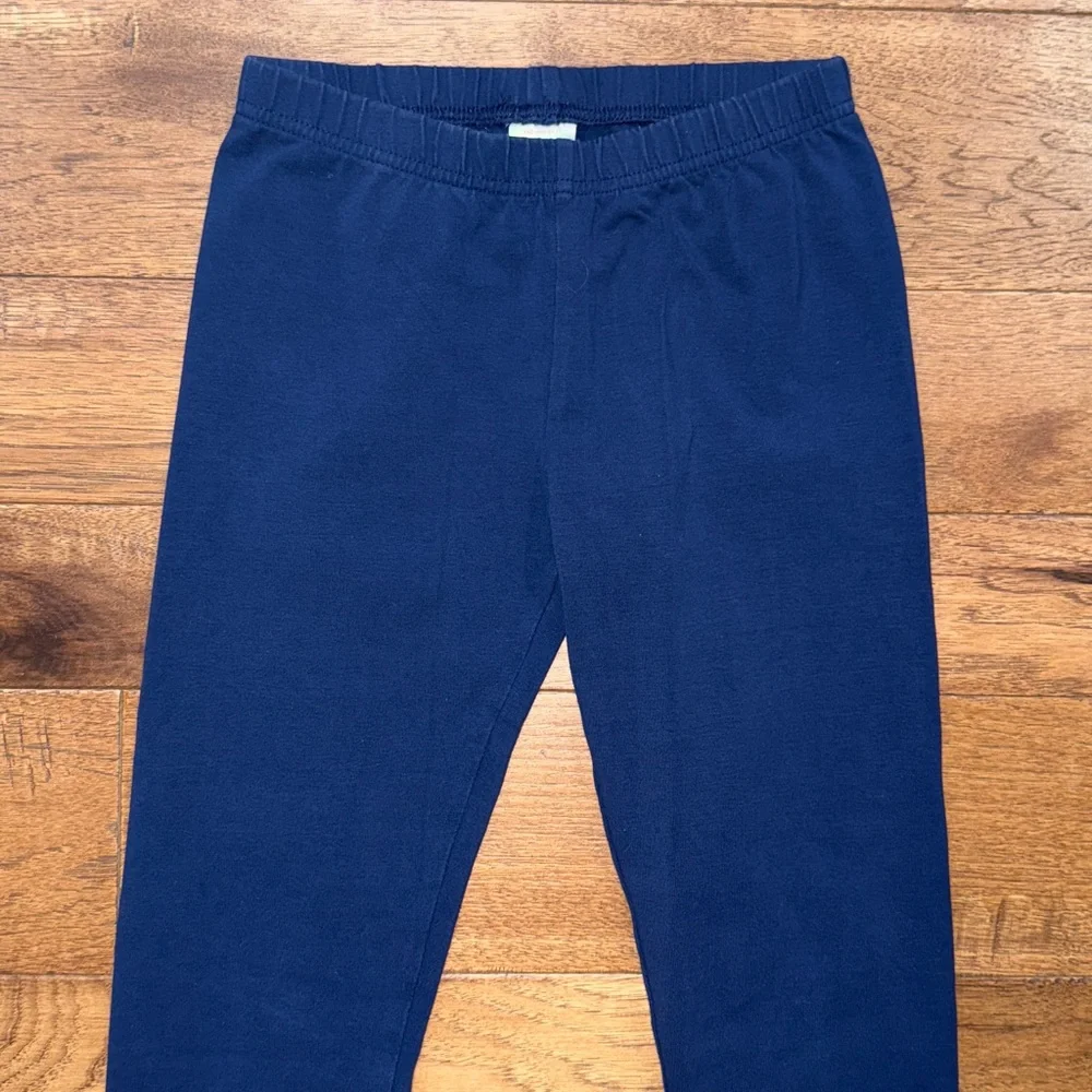 Hanna Andersson Girls Leggings - Size US 10 | 140 cm - Navy Blue